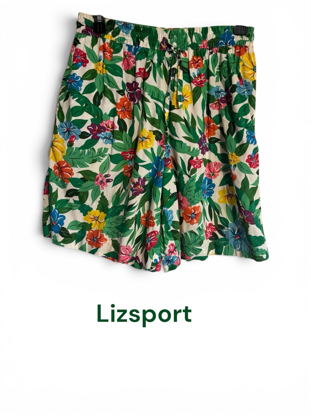 LIZSPORT by LIZ CLAIBORNE Floral Bermuda Shorts SMALL/PETITE BIN #5 - Picture 2 of 7